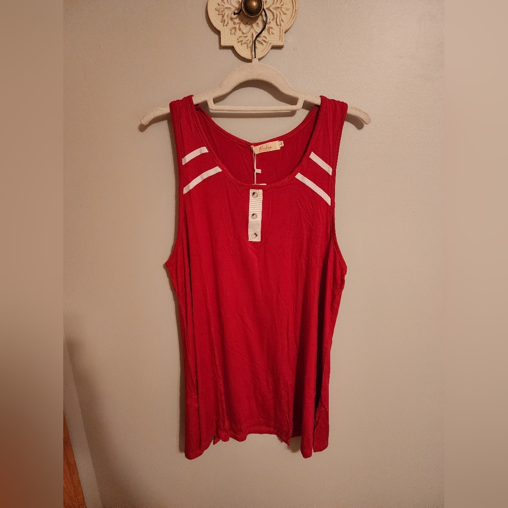 Roshop Red Racer Back Tank Top